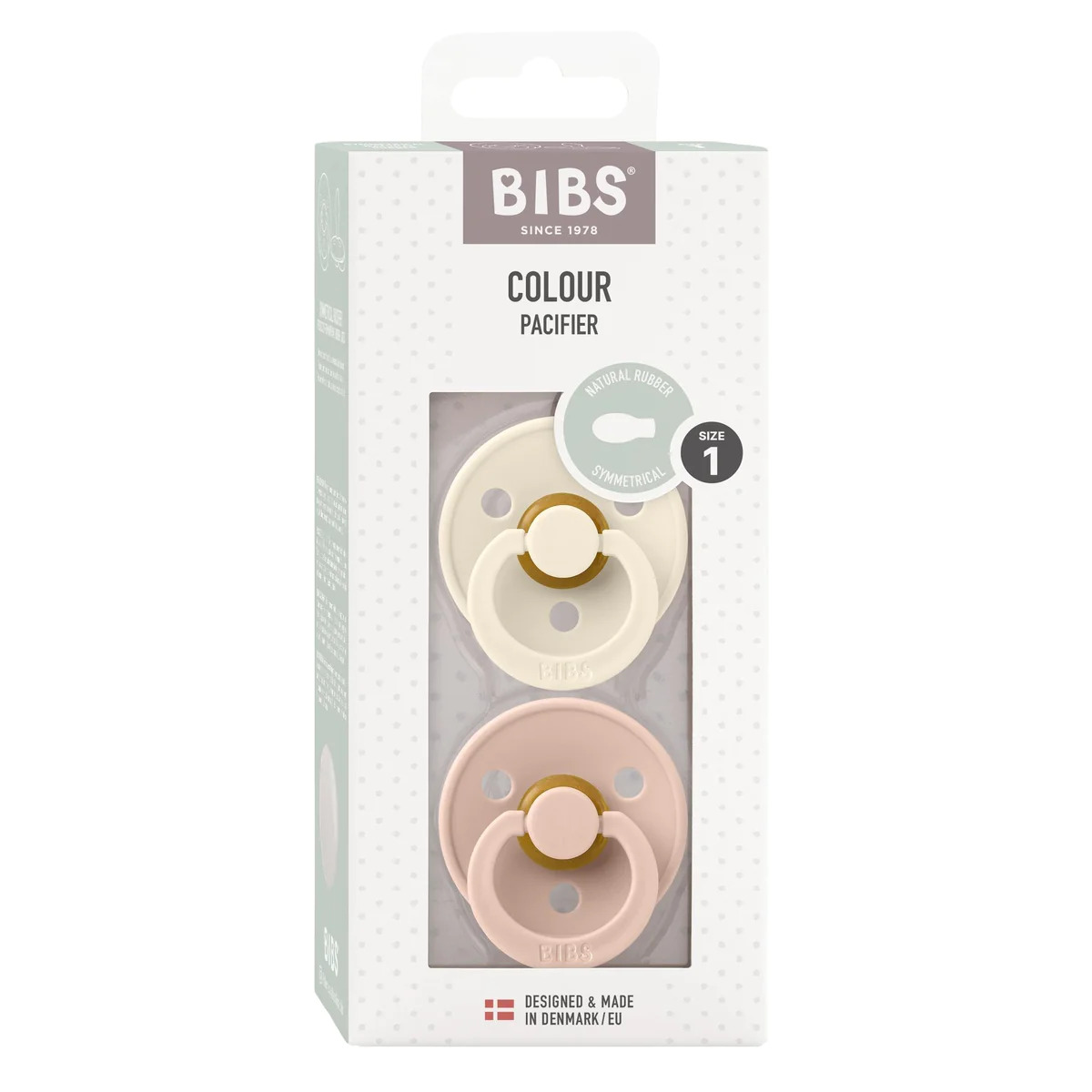BIBS Dummies Symmetrical | Ivory/Blush