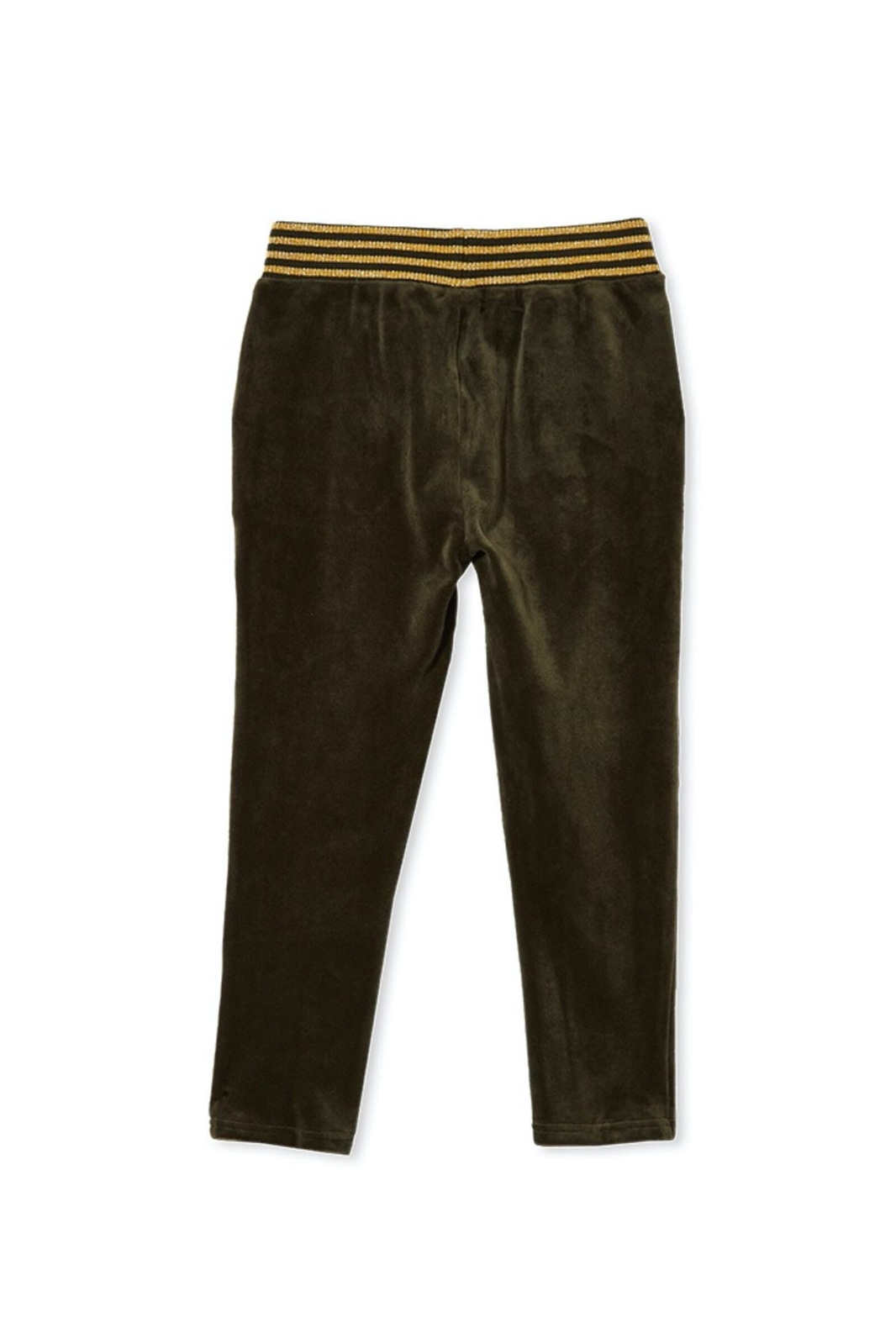 Milky Velour Olive Tipping Track Pants