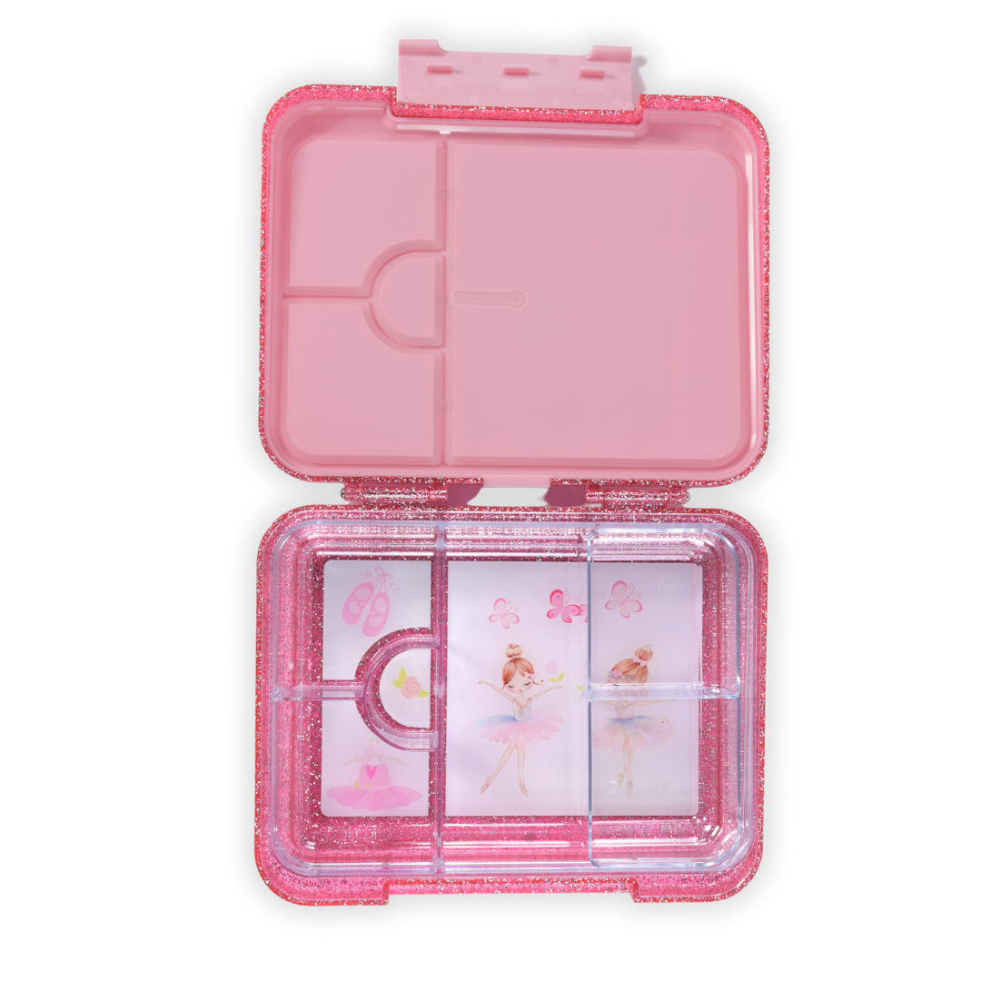 Bento Large Lunchbox | Sparkle Pink Ballerina 