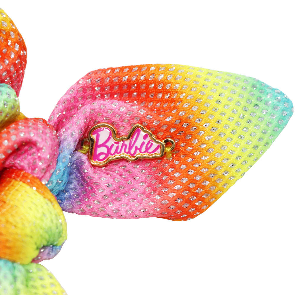 Barbie Rainbow Fantasy Tie Schrunchie w/Barbie Charm