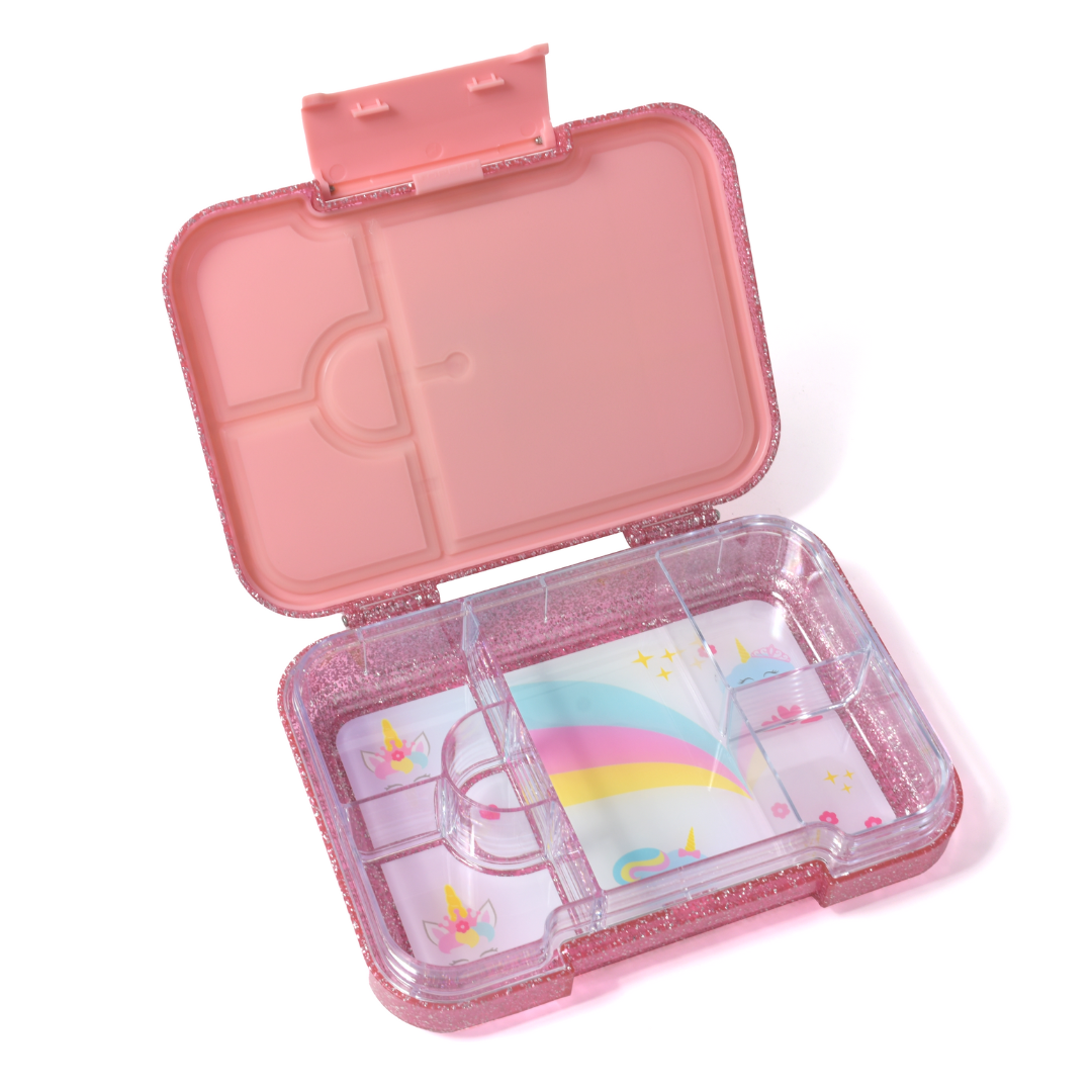 Bento Medium Lunchbox | Sparkle Pink Unicorn 