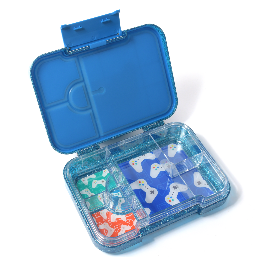 Bento Medium Lunchbox | Sparkle Blue Gamer