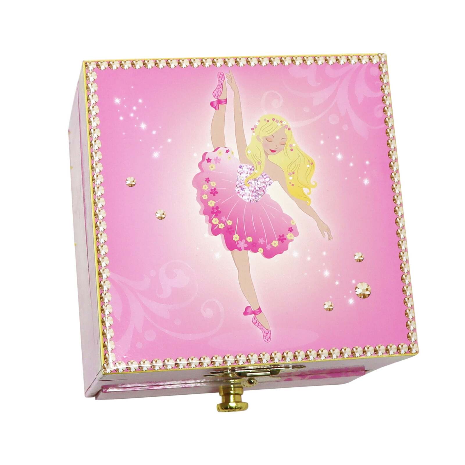Pink Poppy Romantic Ballet Small Musical Jewellery Box