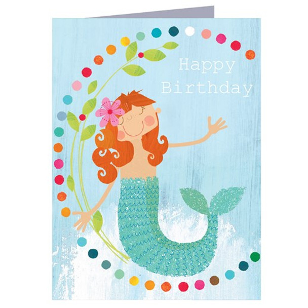 Kalistilman Happy Birthday Card | Mermaid