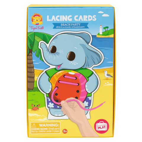 Tiger Tribe Lacing Cards Set | Beach Party