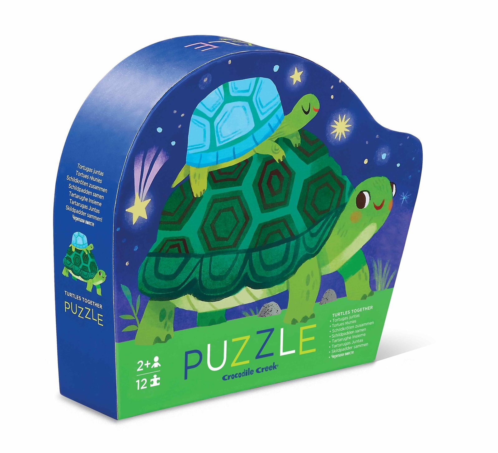 Crocodile Creek Mini Puzzle 12 Pc | Turtles Together