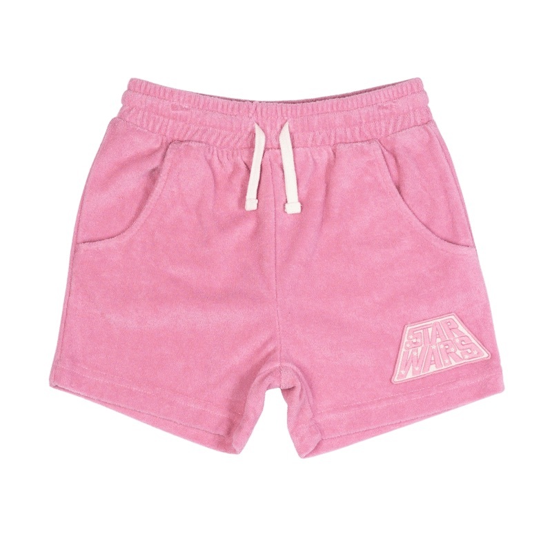 Pink Star Wars Terry Shorts