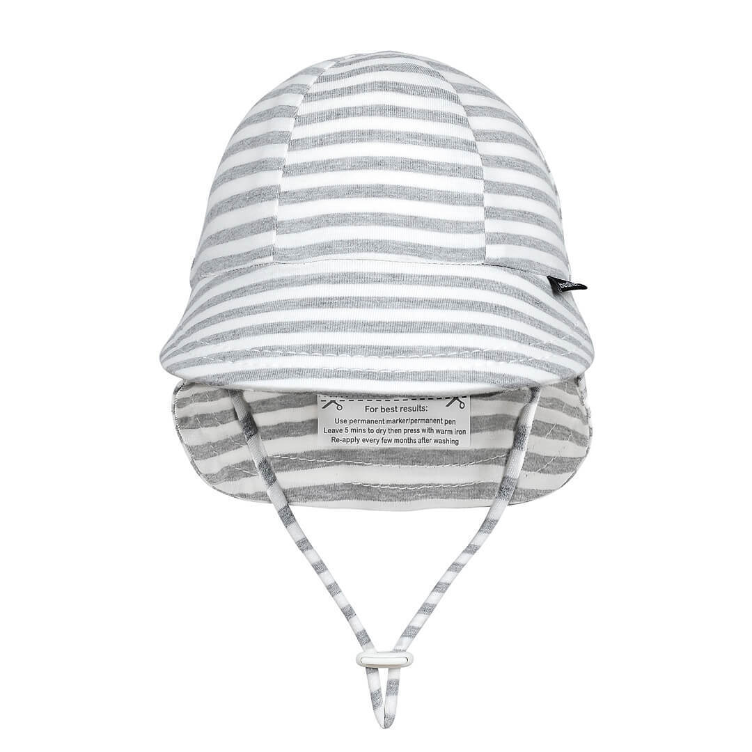 Bedheads Legionnaire Flap Hat | Grey Stripe