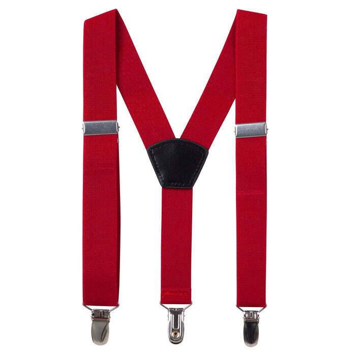 Designer Kidz Bradley Boys Suspenders | Red 