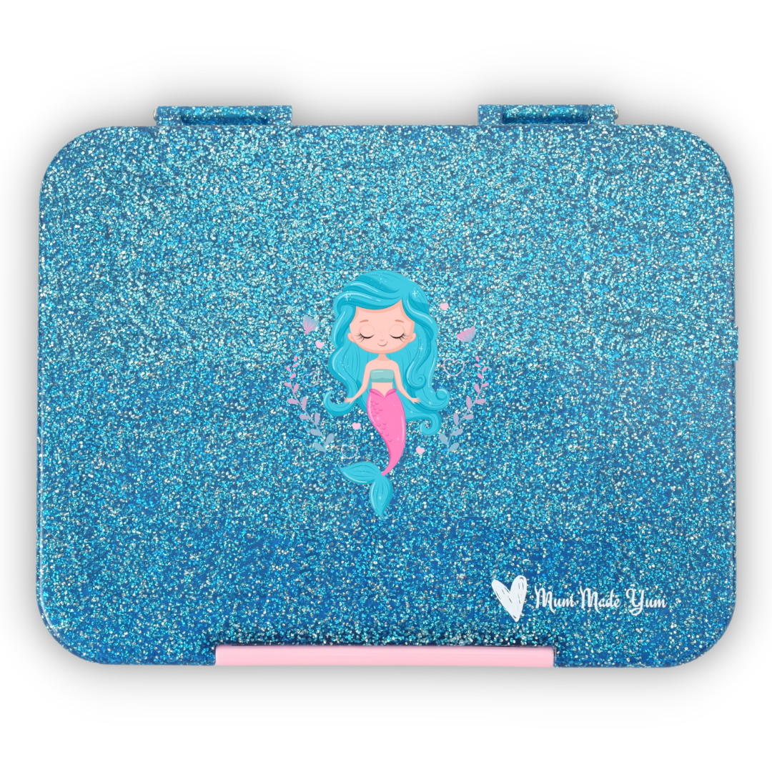 Bento Large Lunchbox | Sparkle Blue Mermaid