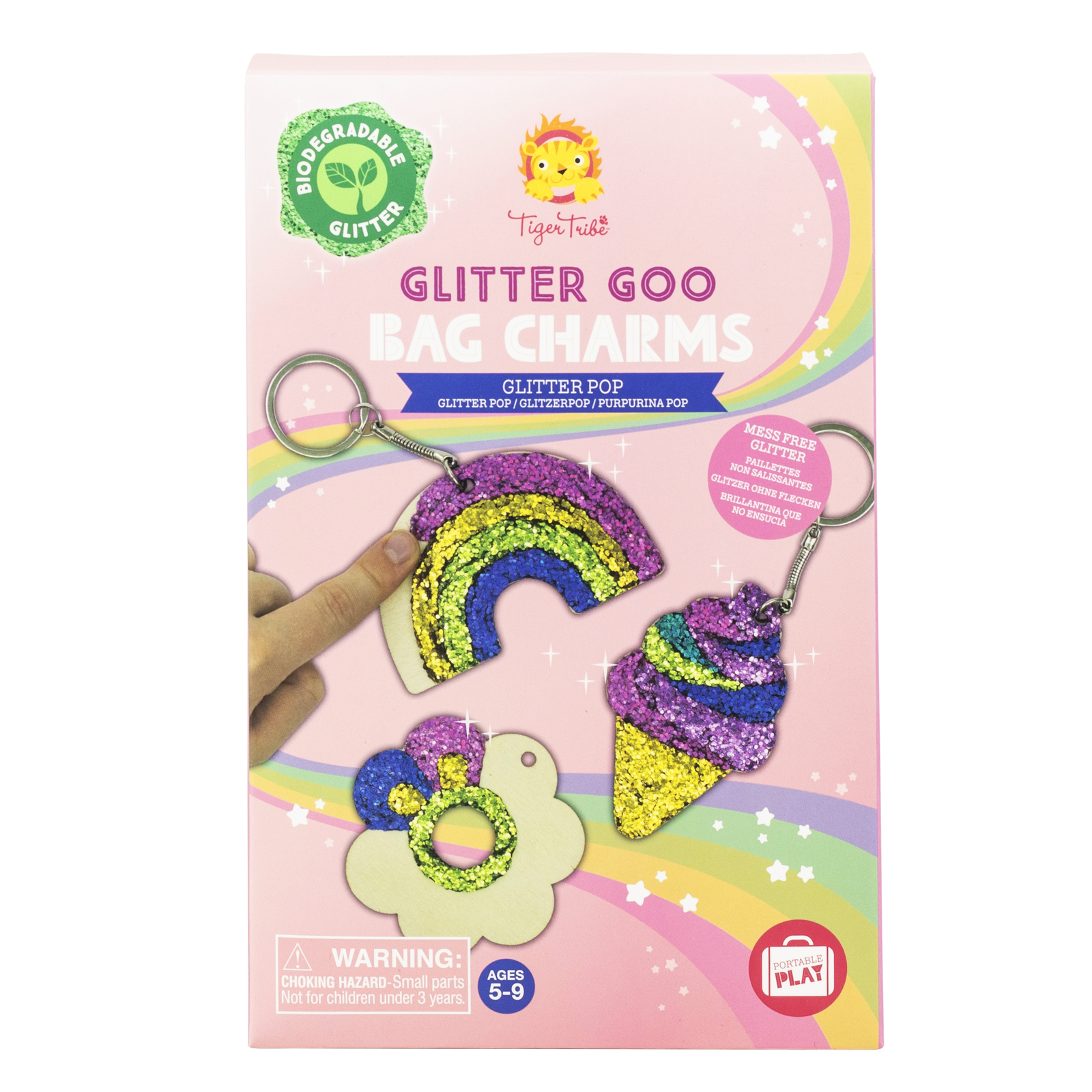 Tiger Tribe Glitter Goo Bag Charms | Glitter Pop