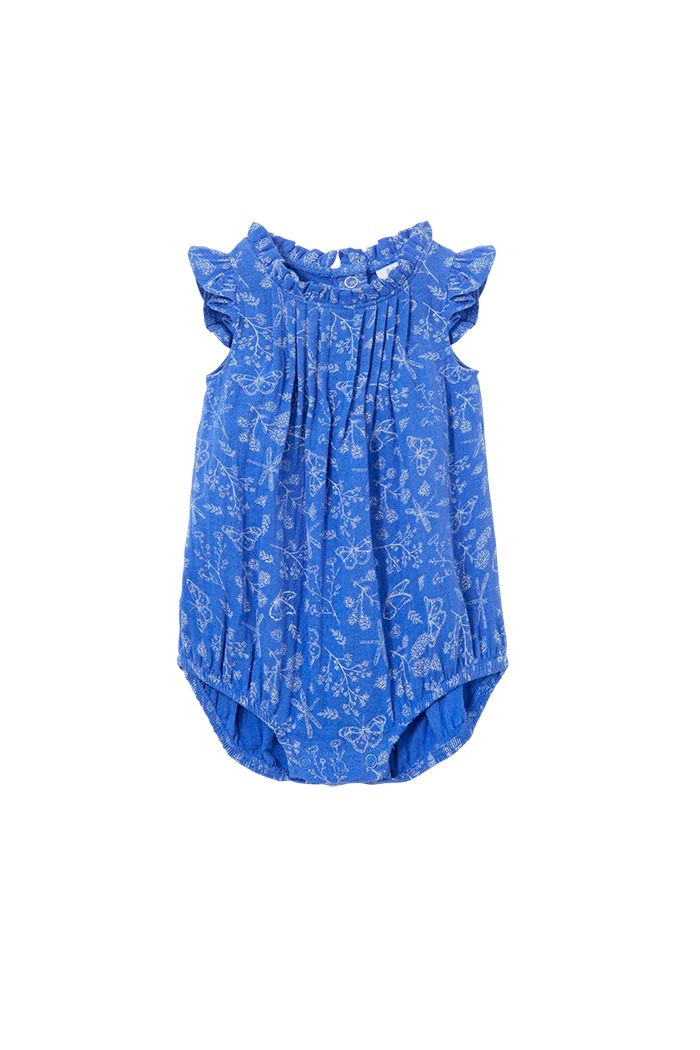 Milky Dragonfly Crinkle Cotton Playsuit