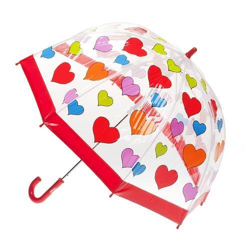Clifton Kids Birdcage Dome Umbrella | Love hearts
