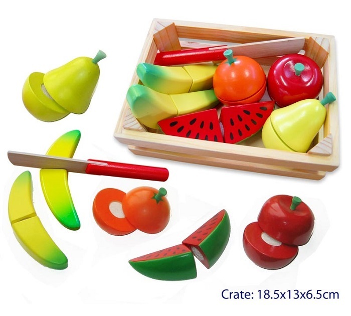 Wooden Fruit Cutting Set