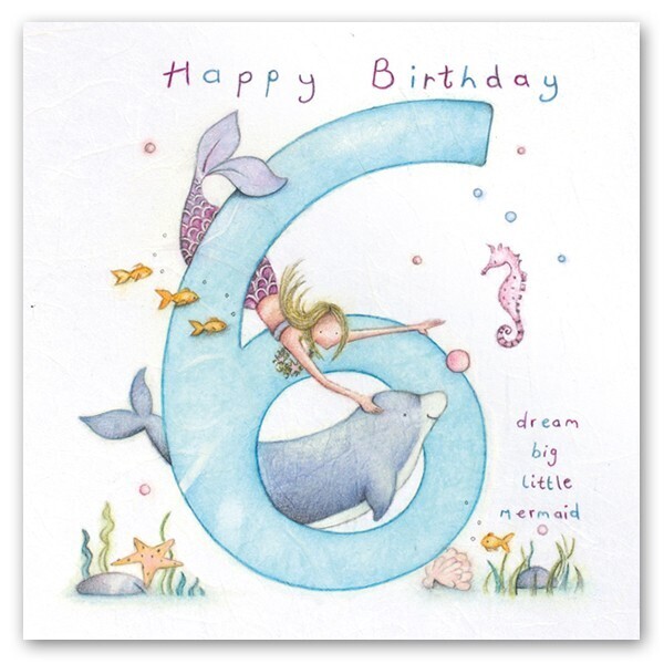 Happy Birthday Dream Big Little Mermaid Card
