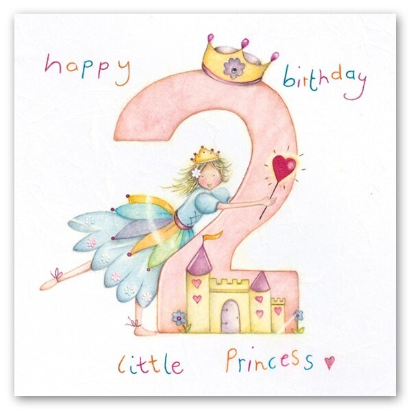 Age 2 Little Princess Card