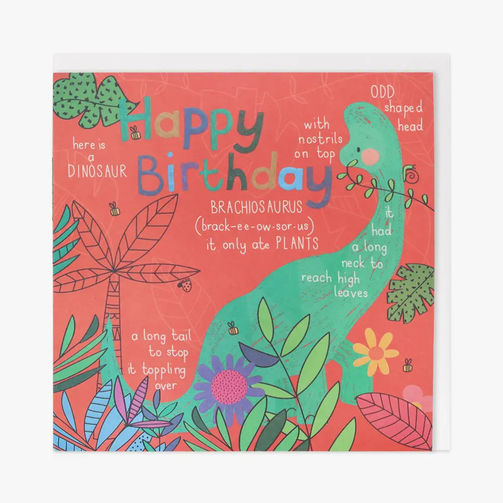 Wildlings Happy Birthday | Dinosaur