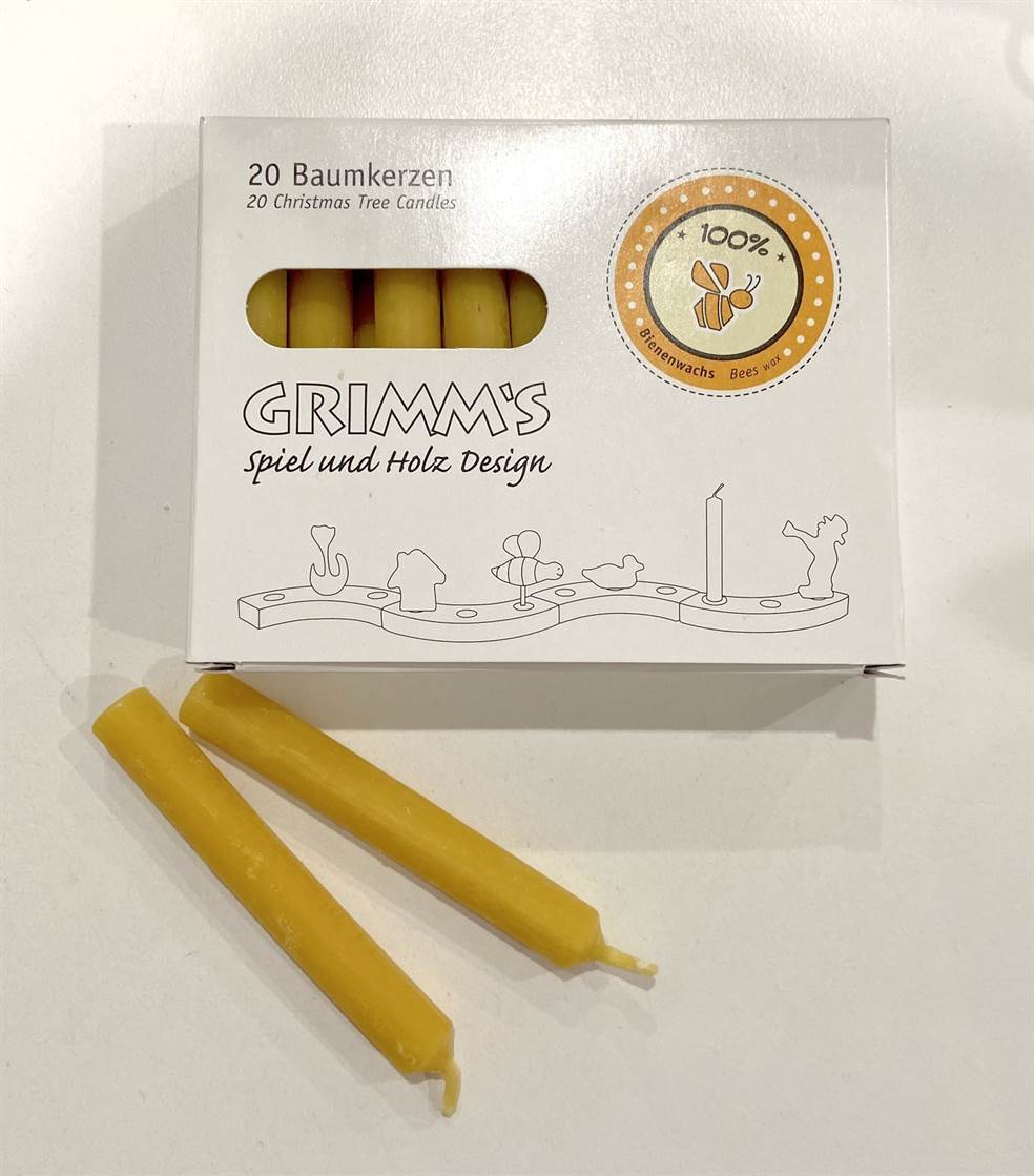 Grimm's 20 100% Beeswax Candles