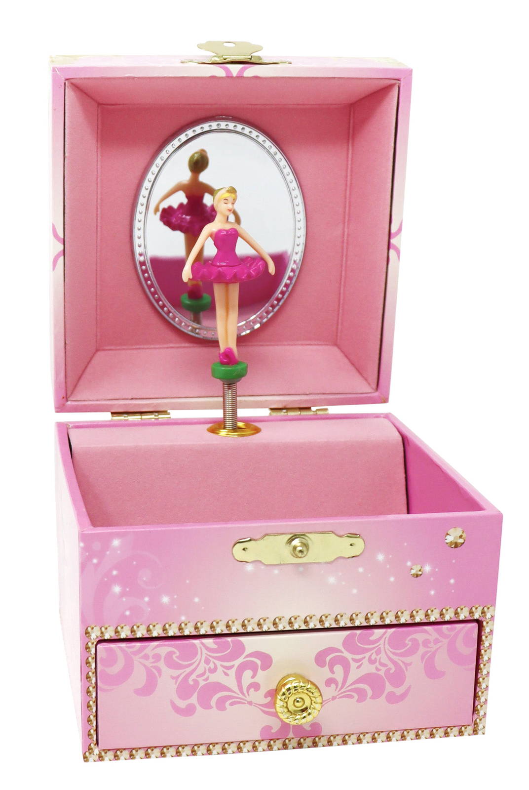 Pink Poppy Romantic Ballet Small Musical Jewellery Box