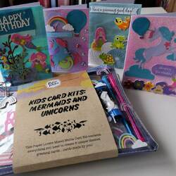 Mermaids and Unicorns 8 Pack Card Making Kit