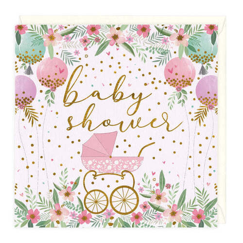 Whistlefish Baby Shower Card | Girl