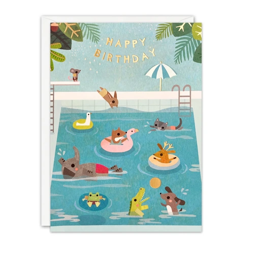 Happy Birthday Card | Pool