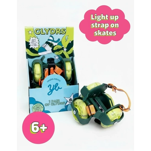 Glydrs Clip-On Heel Skates | Light-Up Skates for Kids