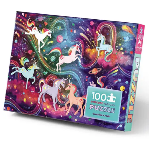 Crocodile Creek Holographic Puzzle 100 Pc | Unicorn Galaxy