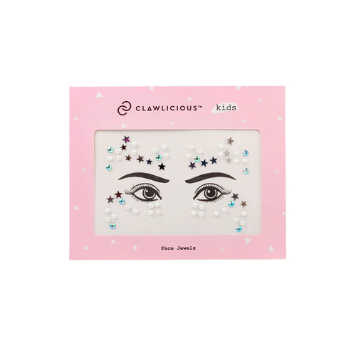 Clawlicious Kids Face Jewel and Pearl Stickers