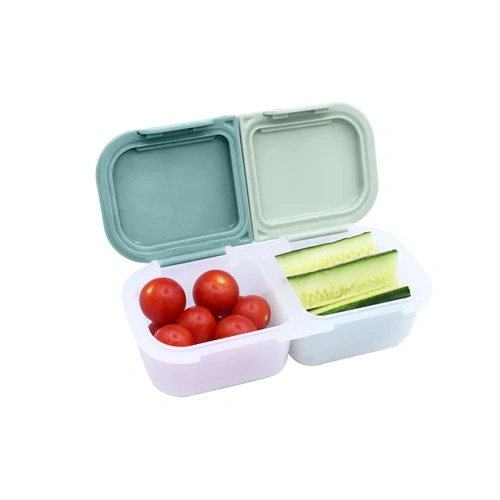 Melii 2 Compartment Snackbox | Blue\Mint