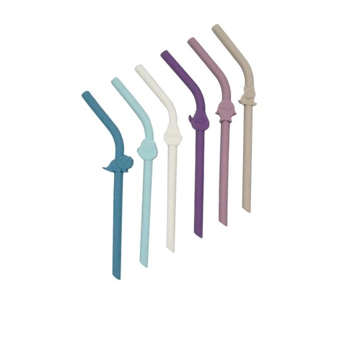 Melii Silicone Set of 6 Straws Straw Bottle | Assorted