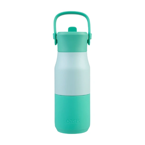 Oasis Jnr 400ml Insulated Bottle Sipper Straw | Mint