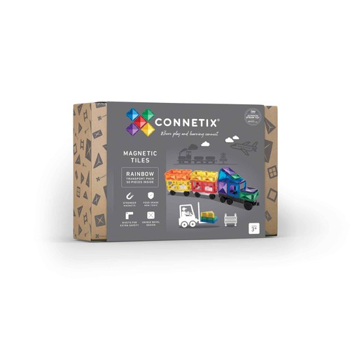 Connetix Rainbow Transport Pack | 50 Piece