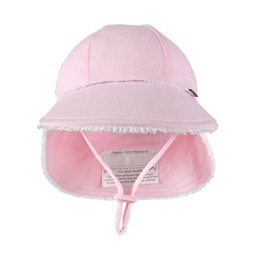 Bedheads Legionnaire Flap Hat Ruffle Trim | Blush