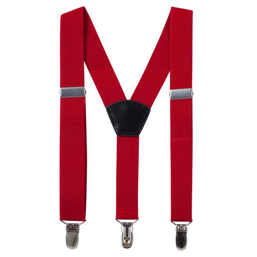 Designer Kidz Bradley Boys Suspenders | Red