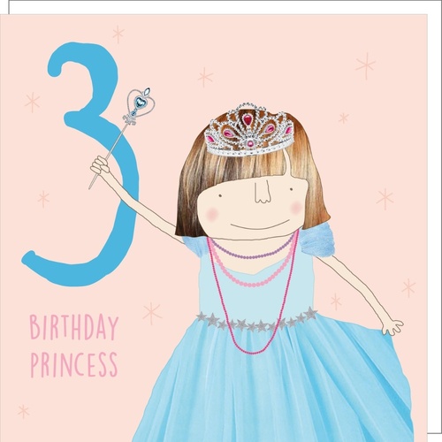 Birthday Princess  Card | Age 3rd Card