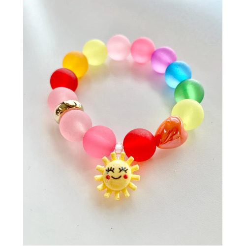 Red Bobble Sunshine Bracelet