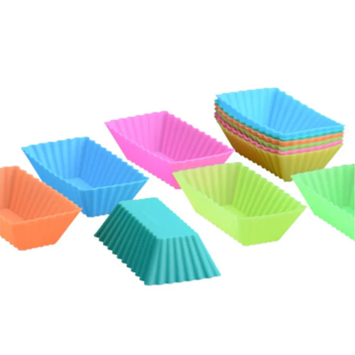 2 Pack Cupcake Rectangle Liners | Orange