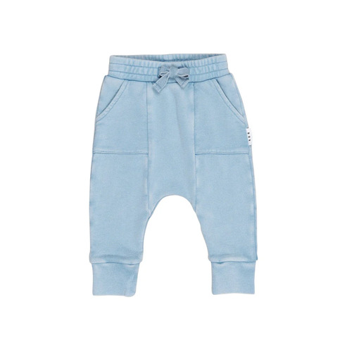 Huxbaby Vintage Blue Drop Crotch Pants | Size: 2 yrs