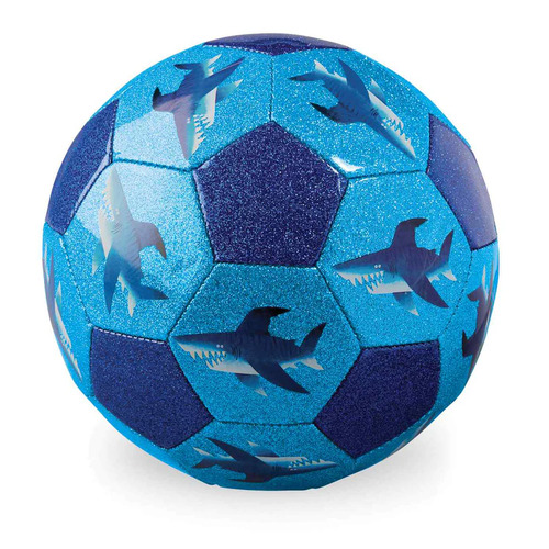 Crocodile Creek Glitter Soccer Ball | Shark City (Size 3)