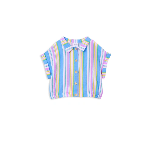 Milky Crinkle Stripe Shirt