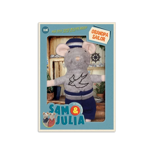 Grandpa Sailor Plush Mouse | Sam & Julia Collection