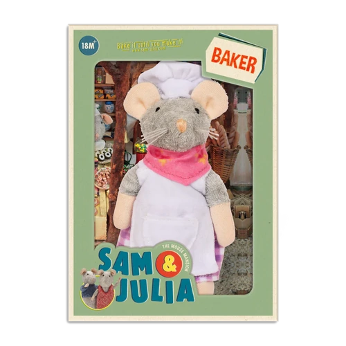 The Baker  Plush Mouse | Sam & Julia Collection