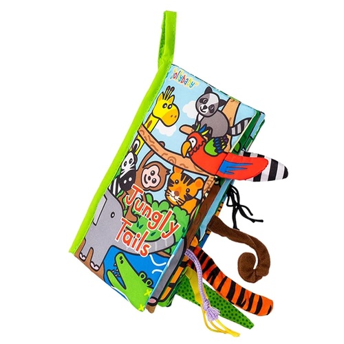 Jungly Tails Crinkle Sensory Cloth Book by Jollybaby