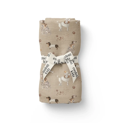 Confetti Kidz Organic Muslin Wrap | Dogs