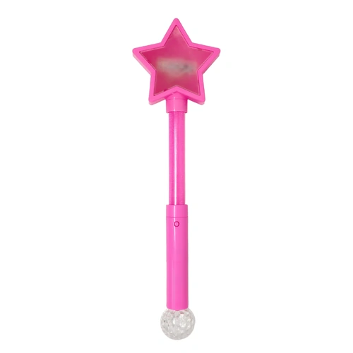 Magical Flashing Pink Star Light Up Wand