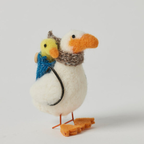Dizzy Handmade Felt Goose