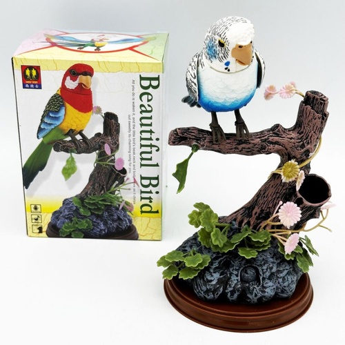 Animated Chirping Love Bird Figurine