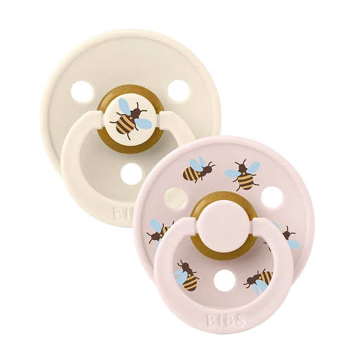BIBS  Round Pacifier | Bumblebee Ivory Mix (2pk)