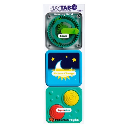 PlayTab Sensory Set 4 (Gears, Lenticular, Squeaker Tile)